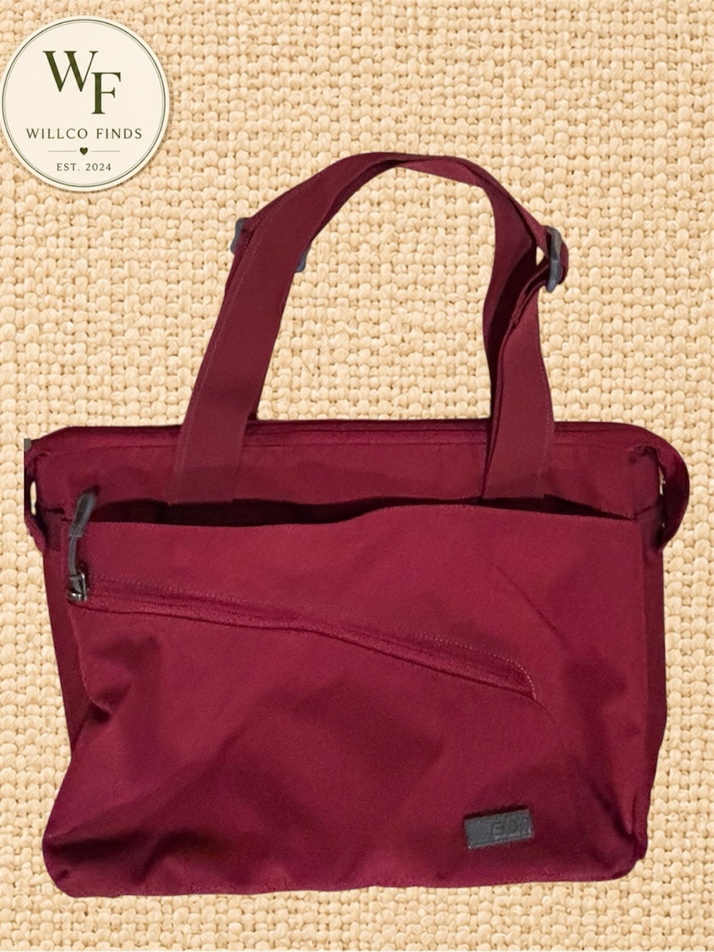 STM Laptop Messenger Bag Burgundy Red Adjustable Shoulder Strap Work School NWOT